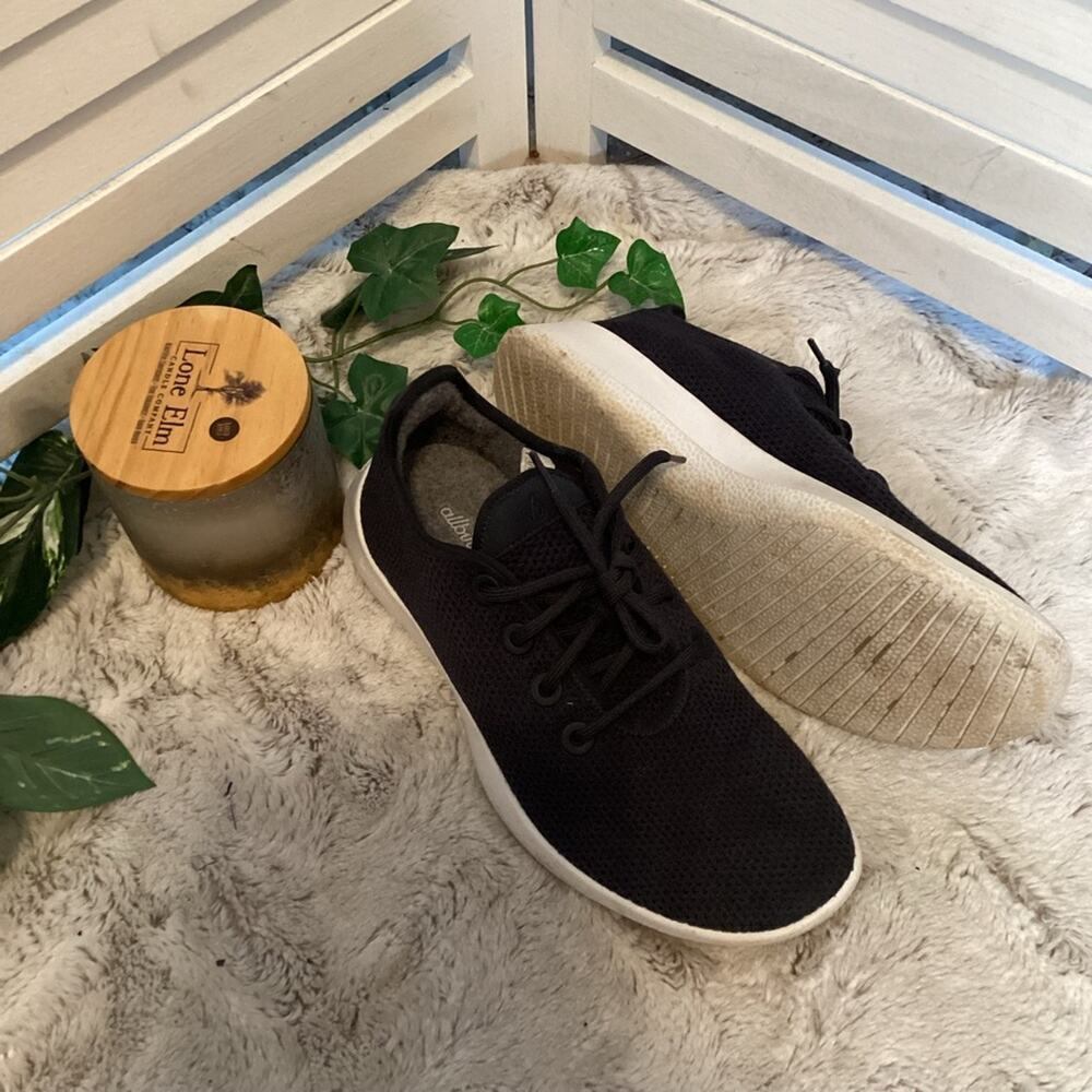 ALLBIRDS MENS BLACK TREE RUNNER SHOES SIZE M10 - Picture 2 of 7